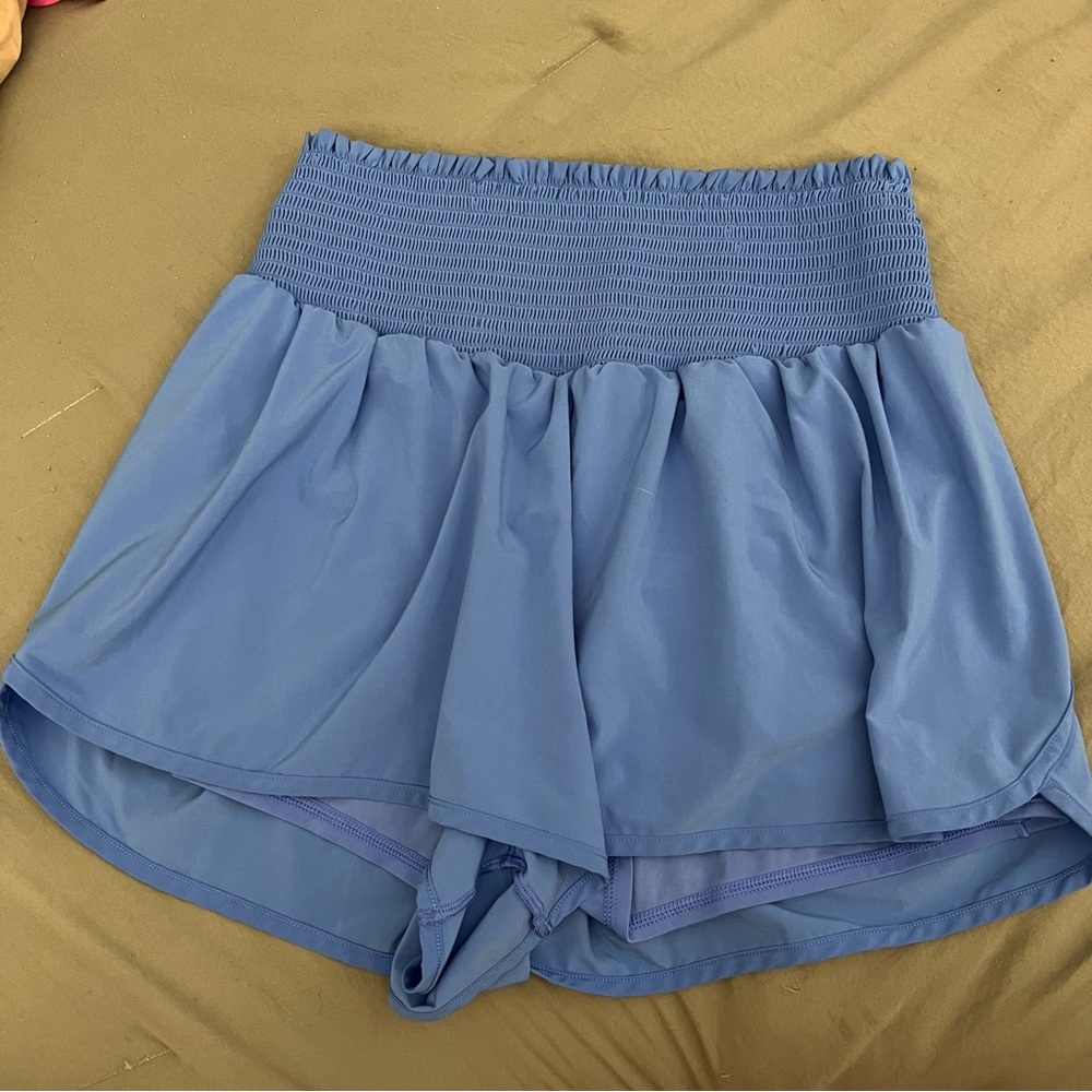 Aerie Real Me Smocked Running Shorts